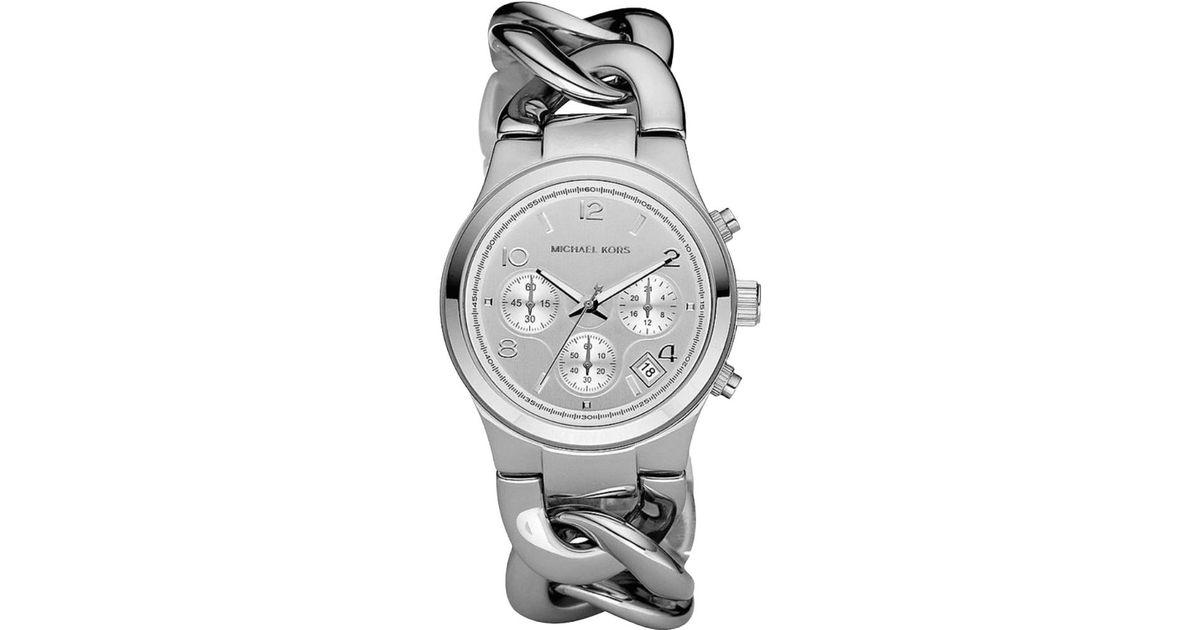 Michael Kors Runway Twist Mk3149 Stainless Steel Chronograph Watch 38 ...