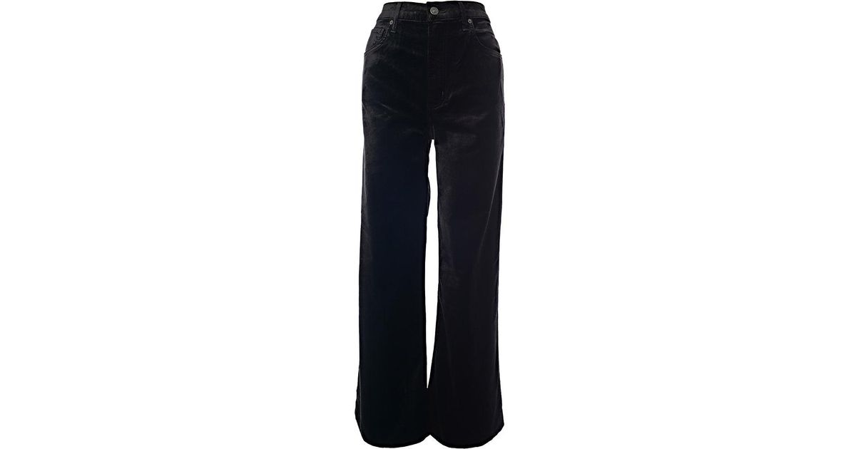 Citizens of Humanity Paloma Velvet Baggy Trousers in Blue Lyst UK