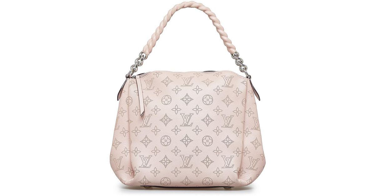 Louis Vuitton Vintage Monogram Mahina Babylone Chain Bb Pink Calf Leather Lyst UK