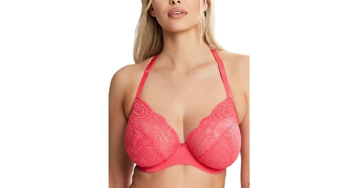Cleo by Panache Women's Addison Non Padded Plunge Lace Bra, Noir at   Women's Clothing store