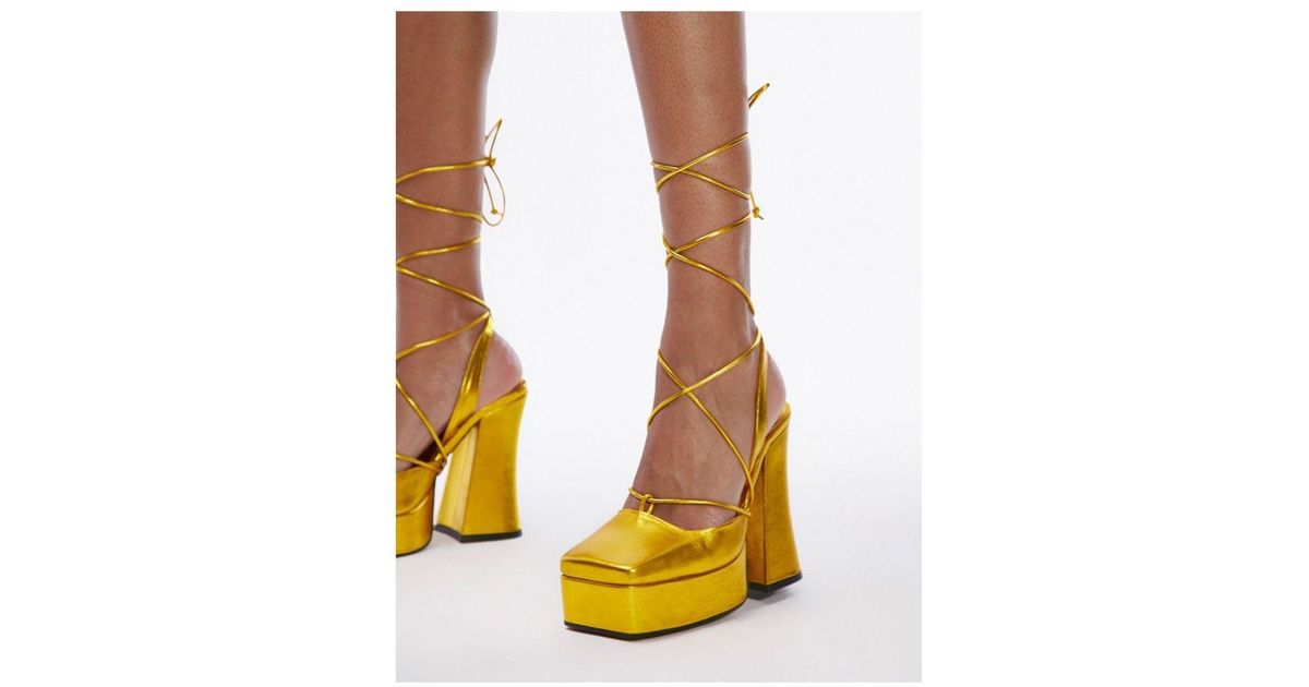 Topshop discount yellow heels