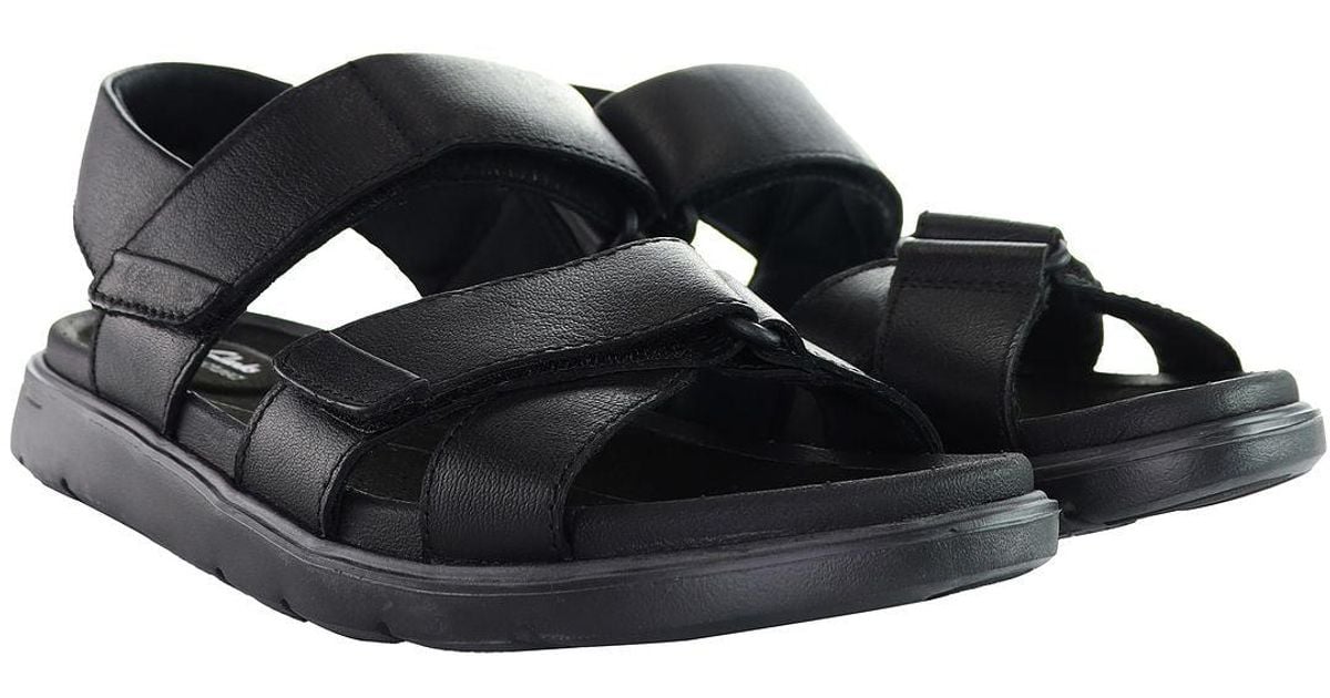 Clarks Unwilmore Band Sandals in Black for Men Lyst UK