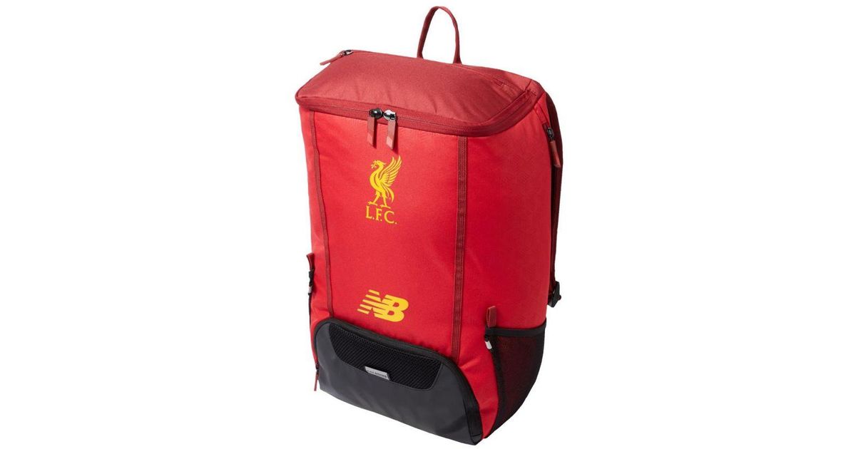 New Balance Liverpool Football Club Ball Backpack in Red for Men | Lyst UK