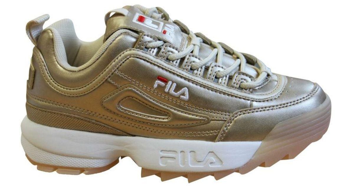 Fila shoes on sale disruptor gold