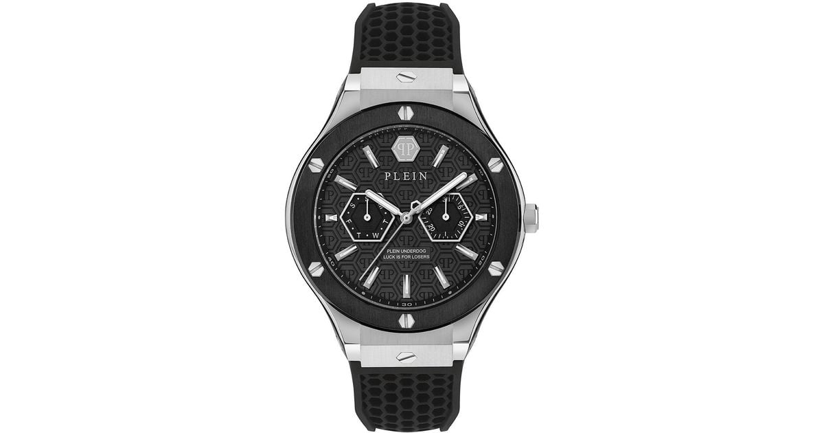 Philipp Plein Underdog Multifunction Watch Pw1Ga0126 Silicone in Black ...
