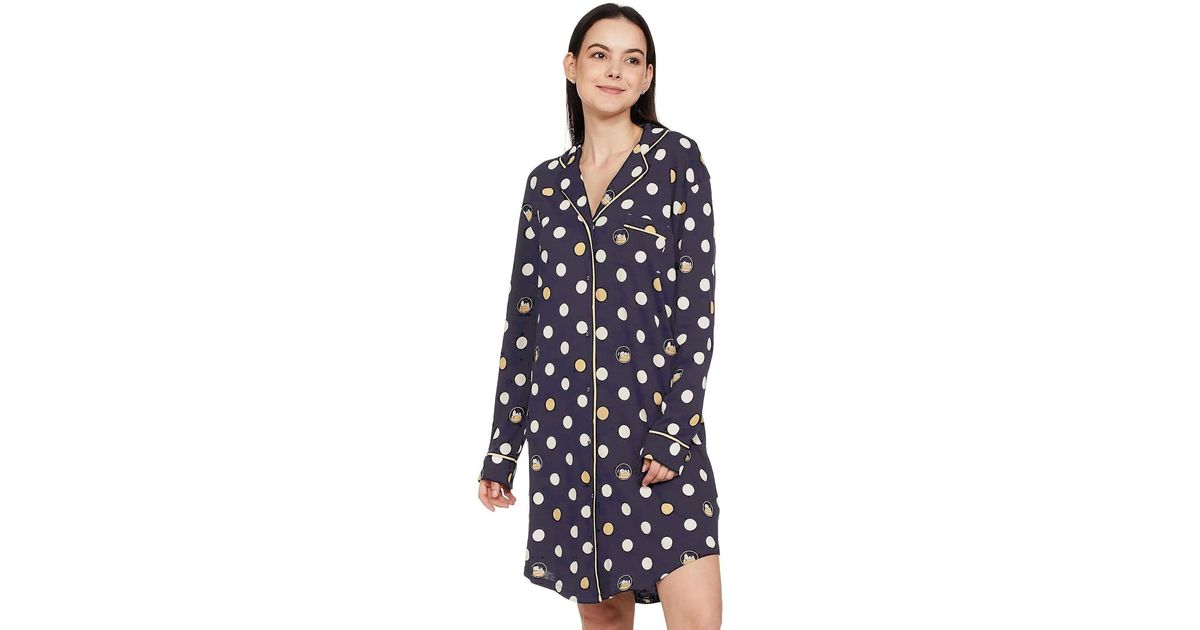 Marks Spencer And Pure Cotton Nightshirt in Blue Lyst UK