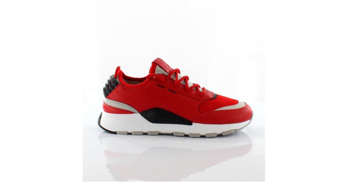 PUMA Rs 0 Sound Lace Up Red Trainers Running Slip On Shoes 366890
