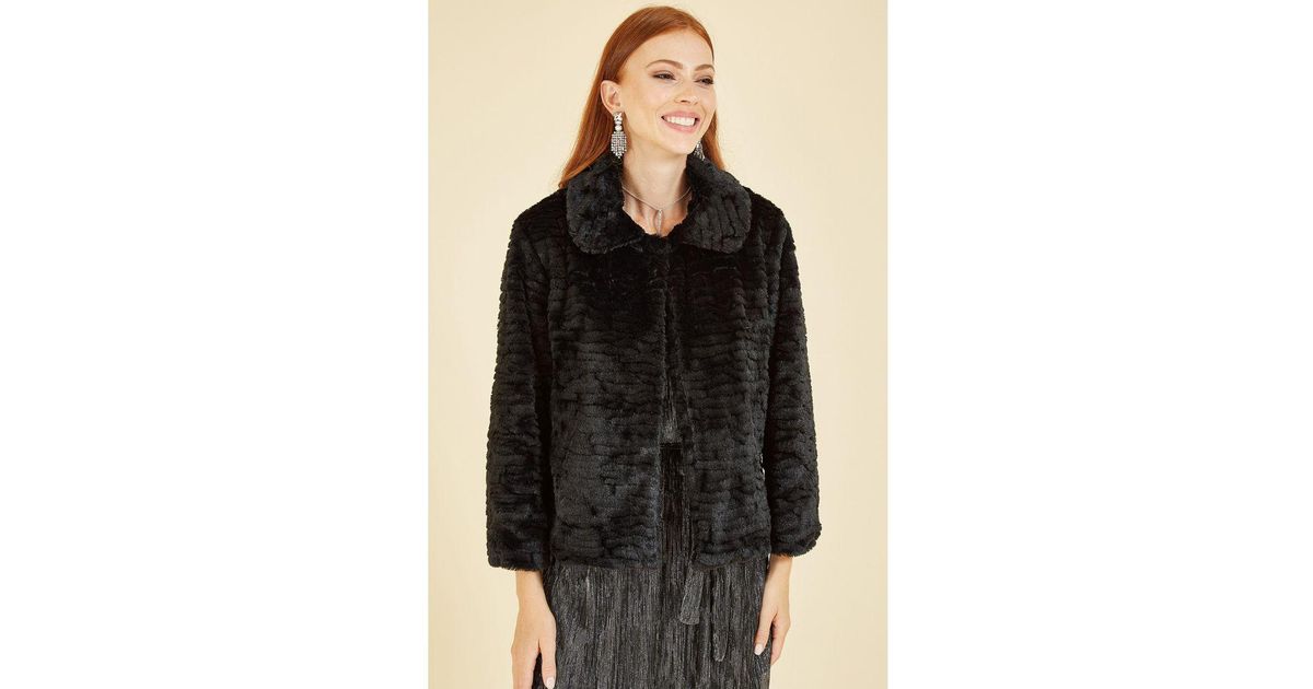 Mela london shop faux fur jacket