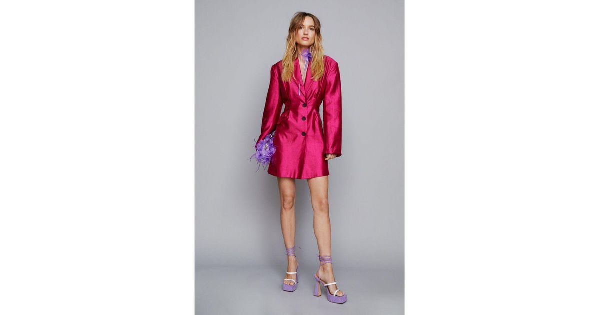 Nasty Gal Premium Tailored Blazer Dress Lyst UK