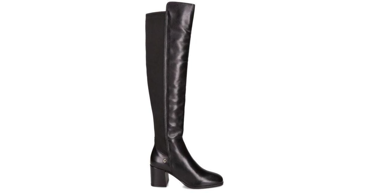 Carvela Kurt Geiger Leather Soothe Over The Knee Boots Leather in Black ...