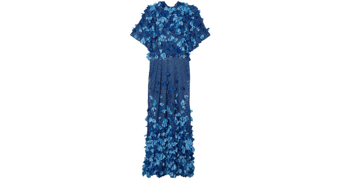 crystal applique angel sleeve woven maxi dress Pink Embroidery And Applique Angel Sleeve Woven Maxi Dress