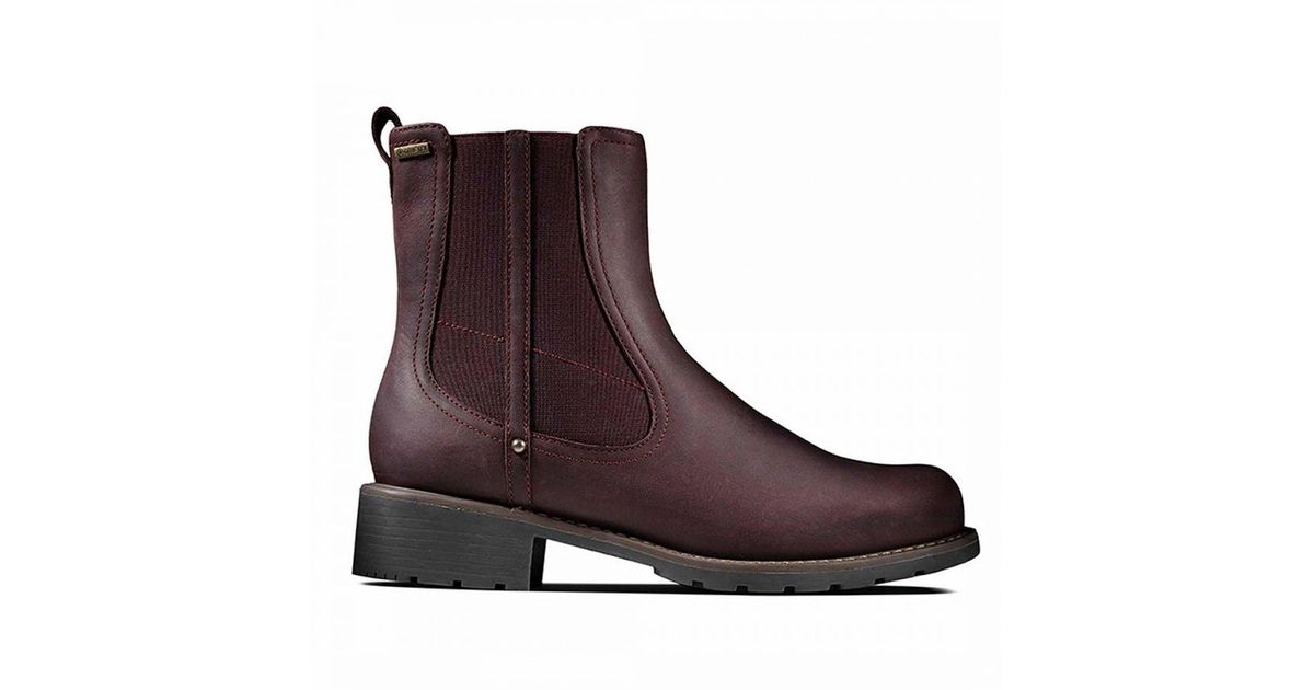 Clarks Brown Orinoco On Gtx Burgundy Boots Leather