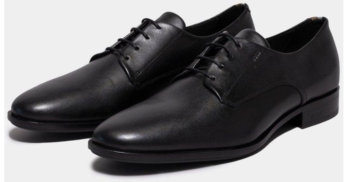 colby striped logo embossed leather sneaker