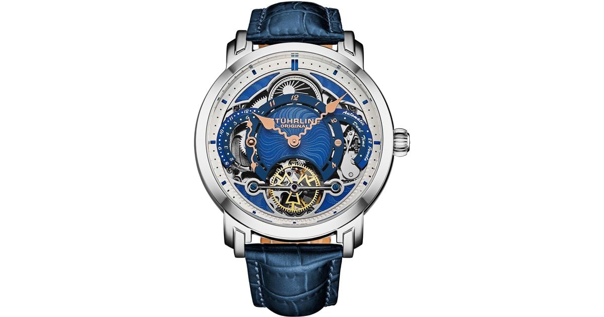Dual Time Stuhrling Skeleton Watches Stührling Original Automatic