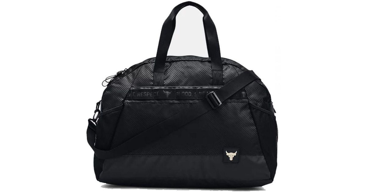 Under Armour Project Rock Black Gym Bag Lyst UK