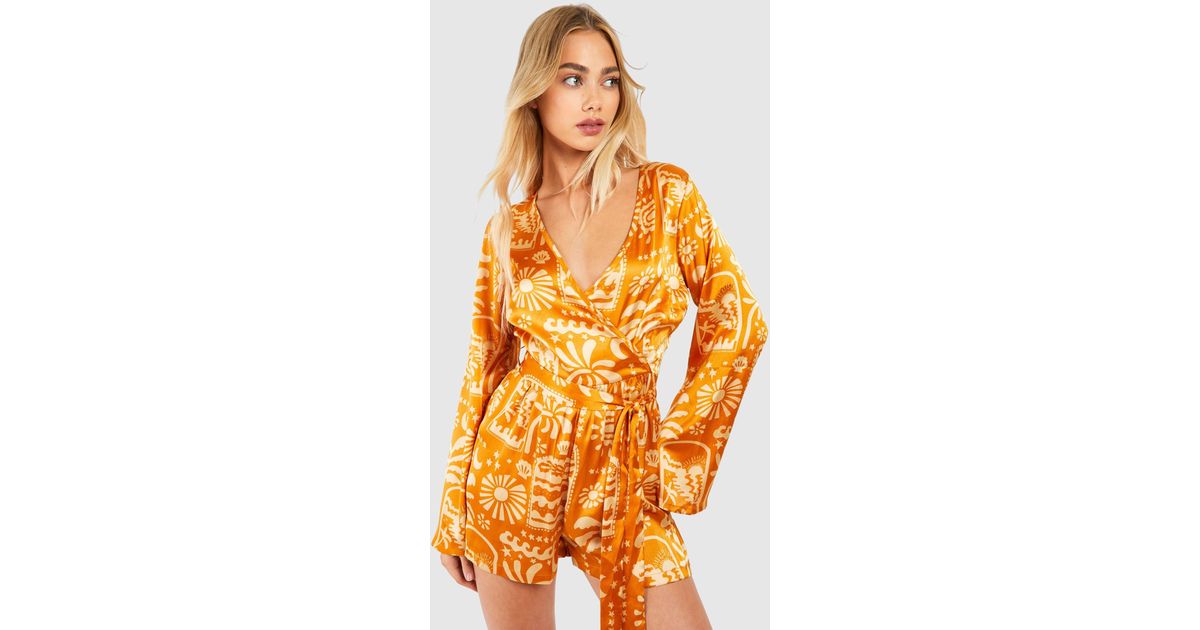 Boohoo Yellow Leopard Print Wrap Dress NEW NWT BOOHOO Plus Size
