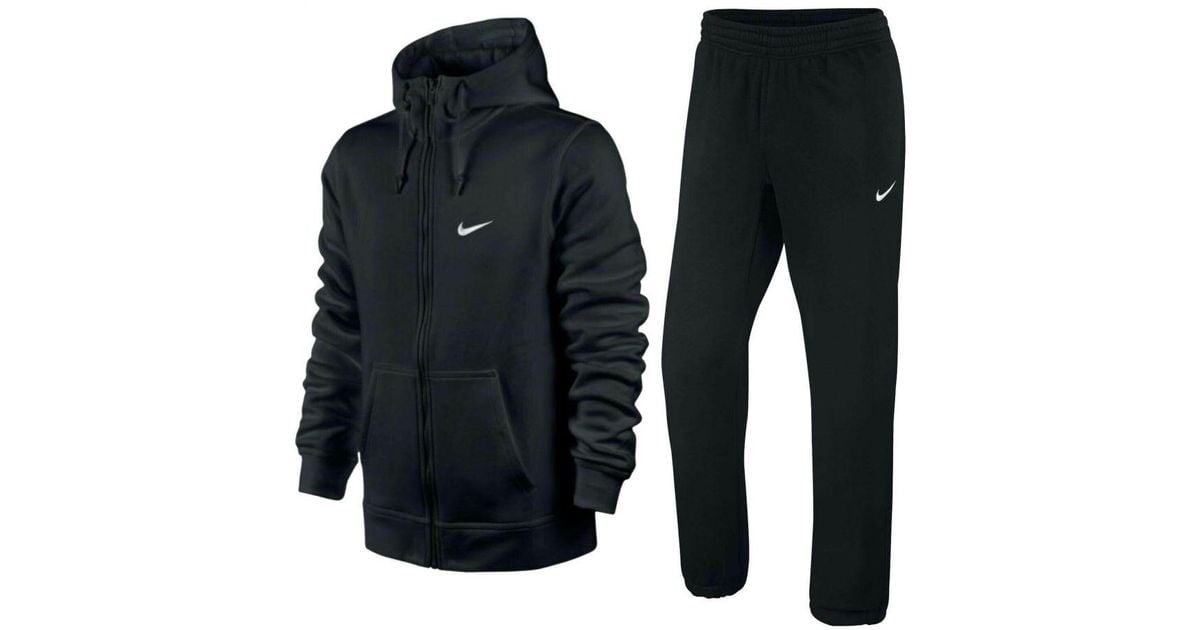 Nike Club Fleece Full Tracksuit Set Black for Men Lyst UK