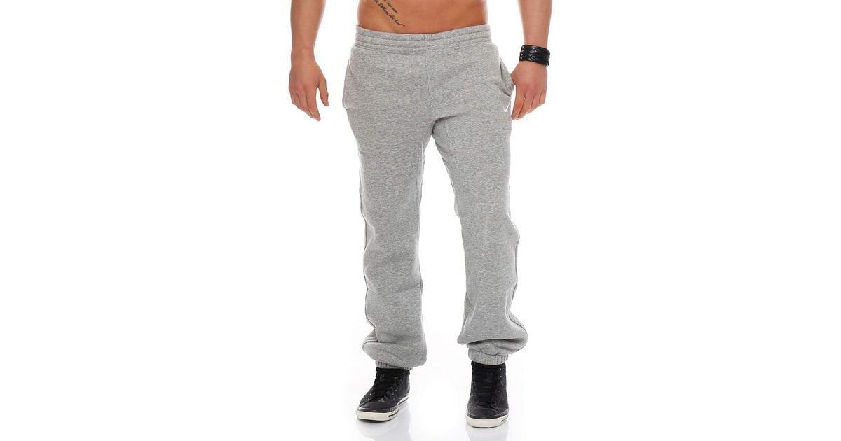 Nike Club Swoosh Cuff Joggers in Grey for Men Lyst UK