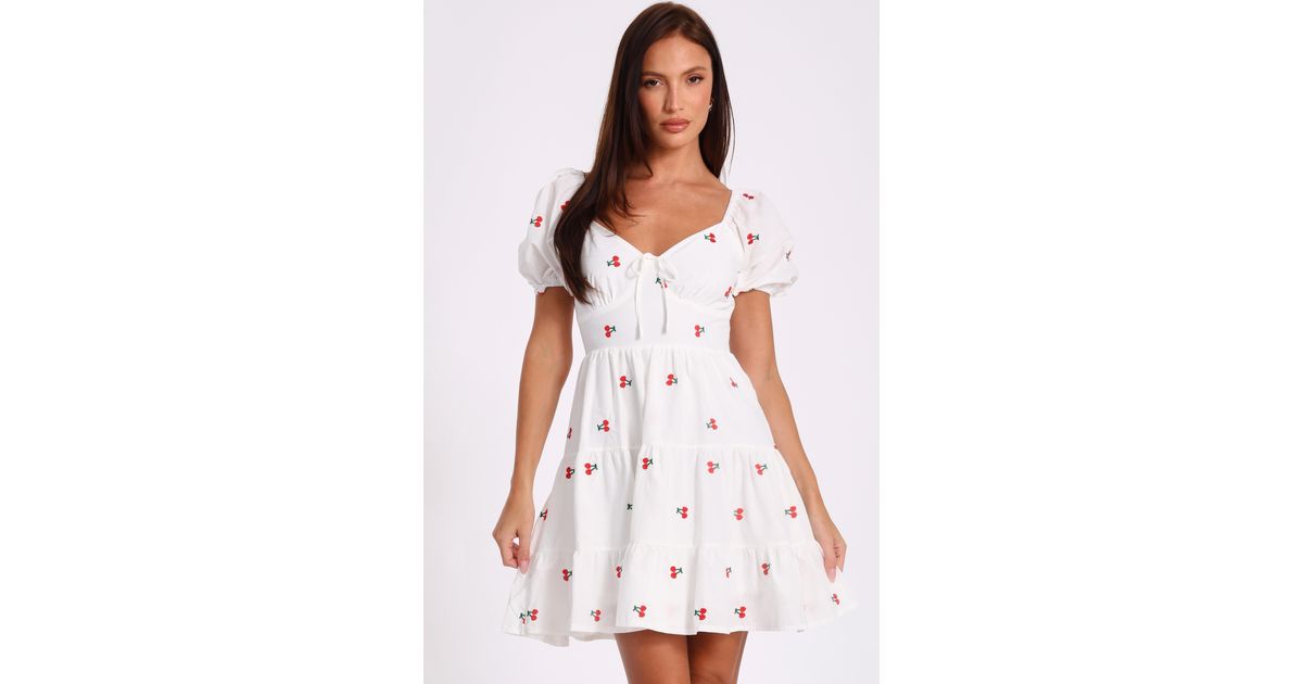 cherry print skater dress Cherry Print Skater Dress