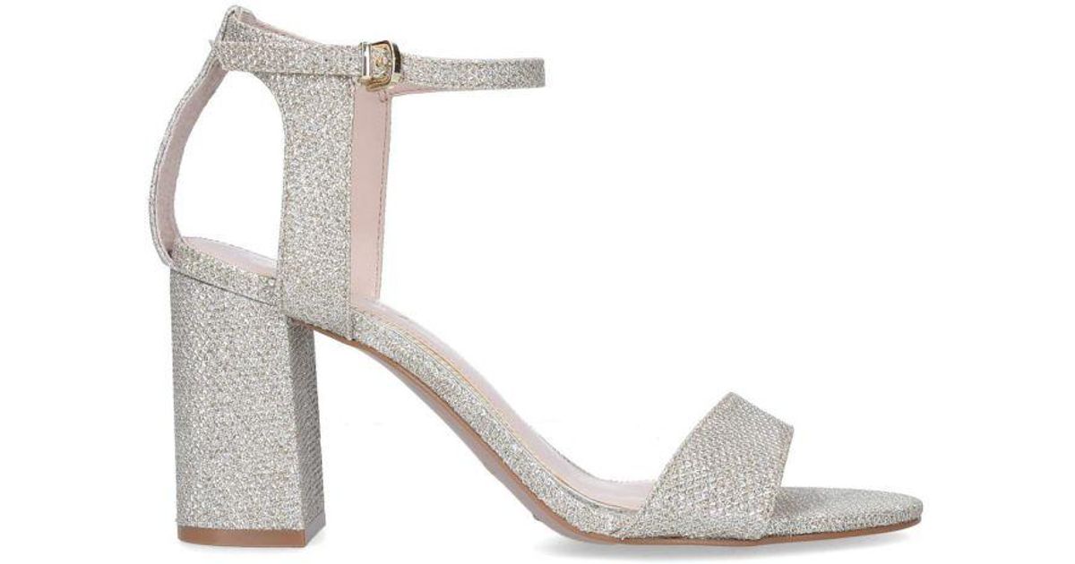 Carvela Kurt Geiger Kiki Sandals Fabric in White | Lyst UK