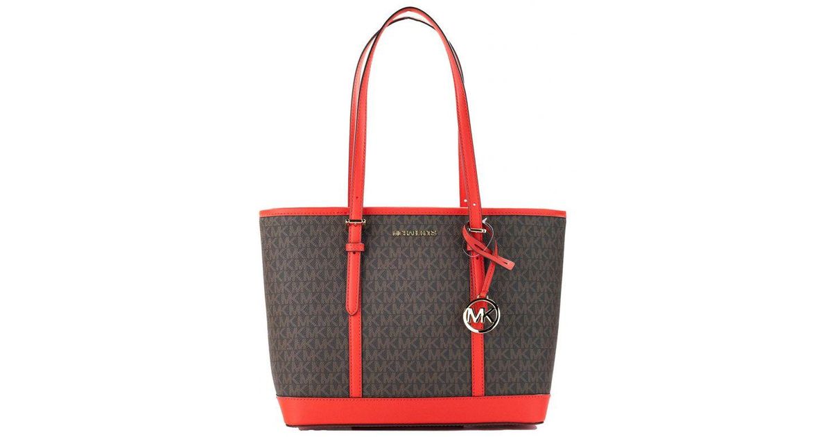 Michael Kors Small Dark Sangria Brown Tote Bag in Red Lyst UK