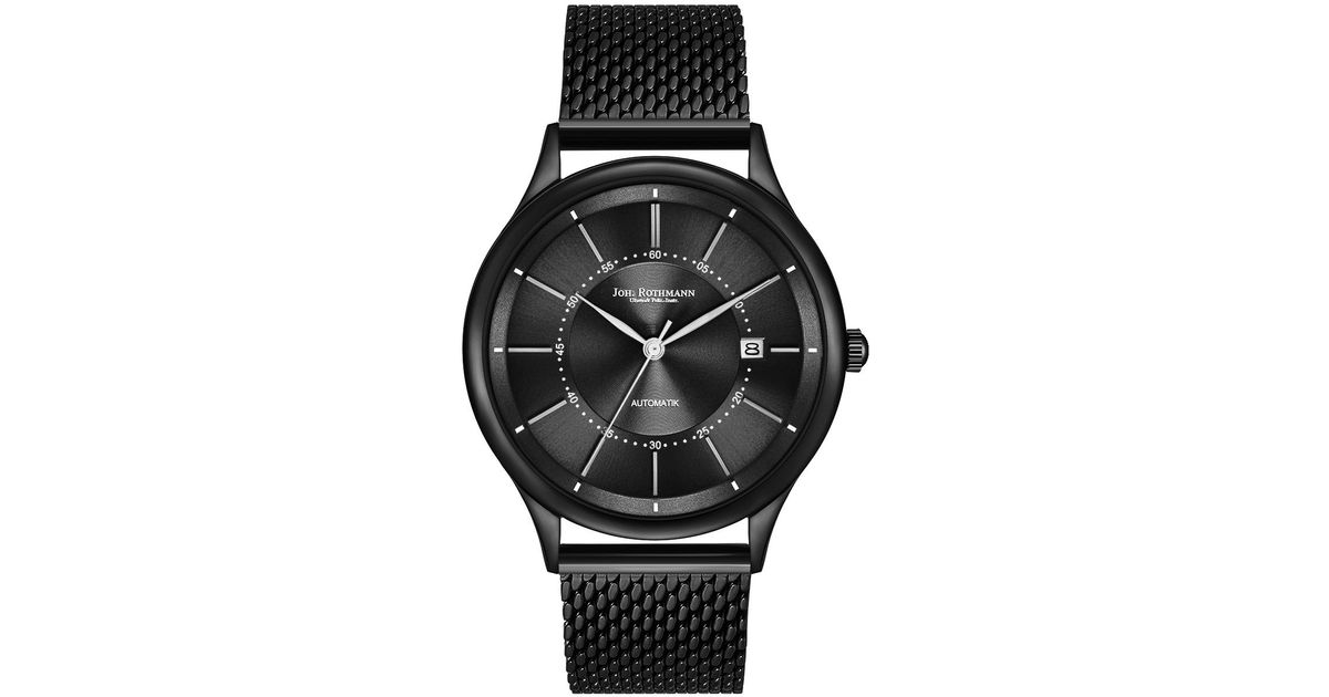 Johan Rothmann Joh. Rothmann Stainless Steel Watch 40,0 Mm in Black for Men | Lyst UK