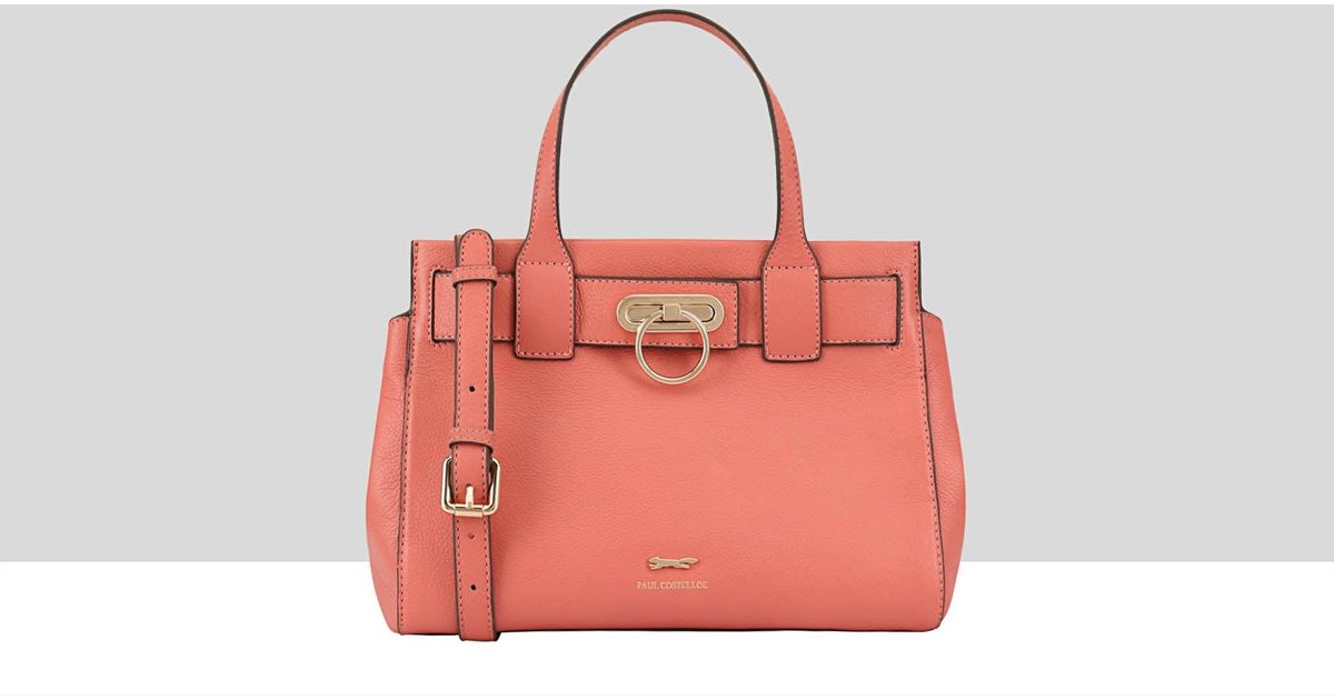 Multi Wayy Paul Costelloe Trebbia Leather Multi Way Bag in Pink | Lyst UK