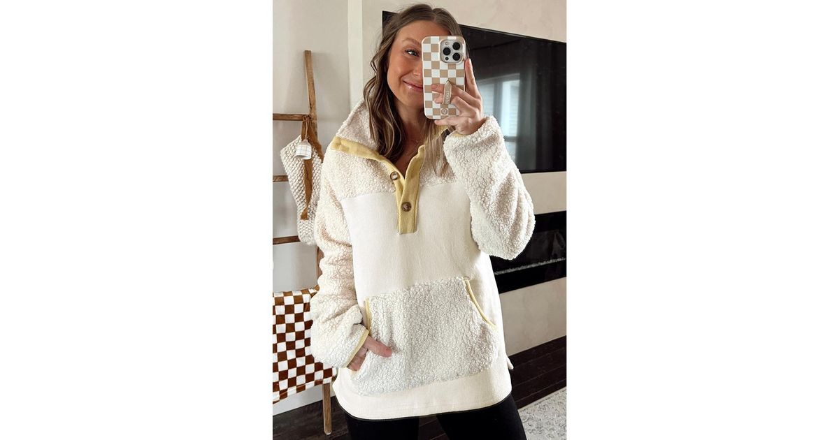 Azura Exchange Colorblock Animal Print Pullover - XL