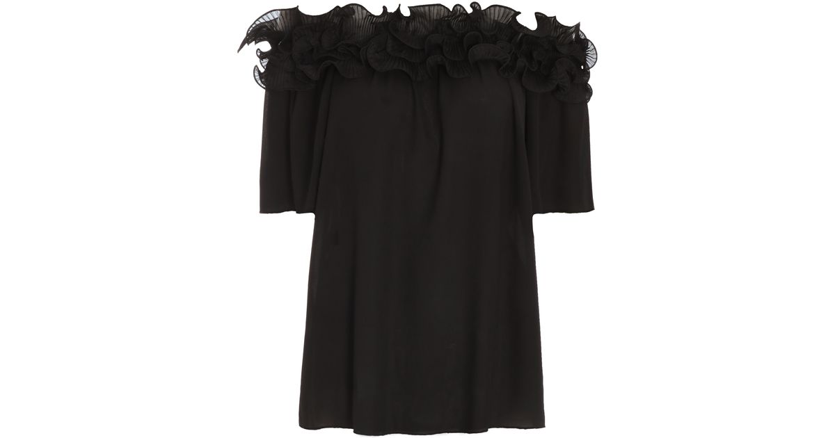 quiz black bardot top
