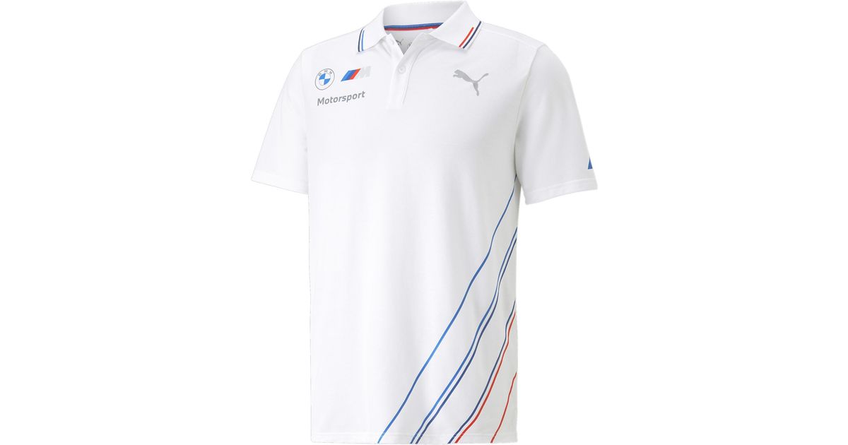 PUMA Bmw M Motorsport Team Polo Shirt in White for Men Lyst UK