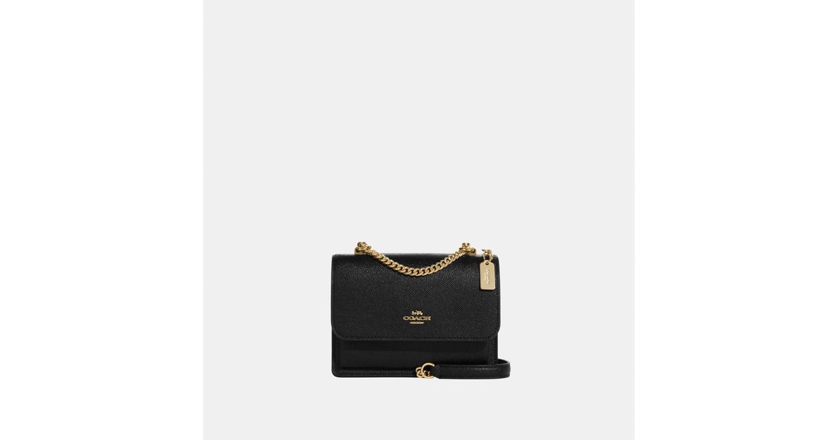 COACH Crossgrain Leather Mini Klare Crossbody Bag in White Lyst UK