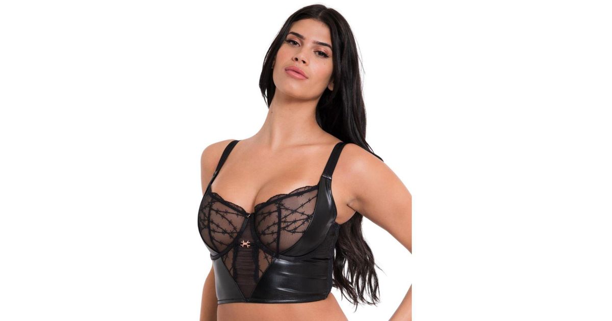 Curvy Kate St030112 Tough Love Balcony Longline Bra in Black