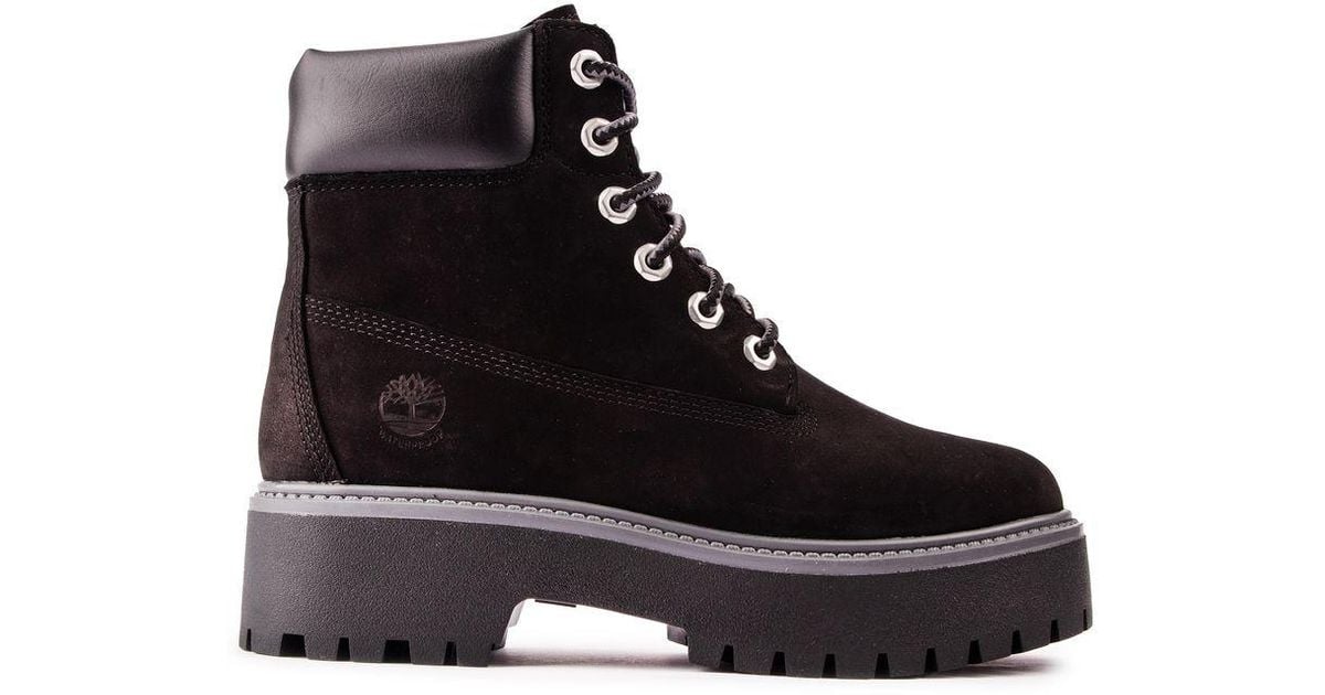 Timberland Heritage Platform Waterproof Boots in Black Lyst UK