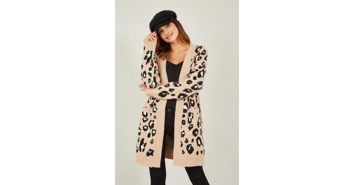 Printed long cardigan hot sale