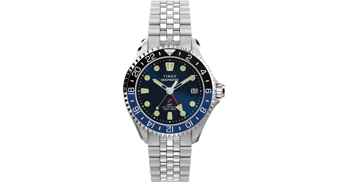 Project Meridian Timex Deepwater Meridian Watch Tw2Y64000 Stainless Steel in Metallic ...