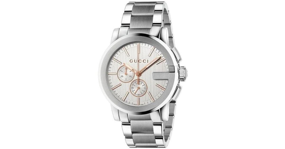 Gucci Ya101201 Watch in White for Men Lyst UK