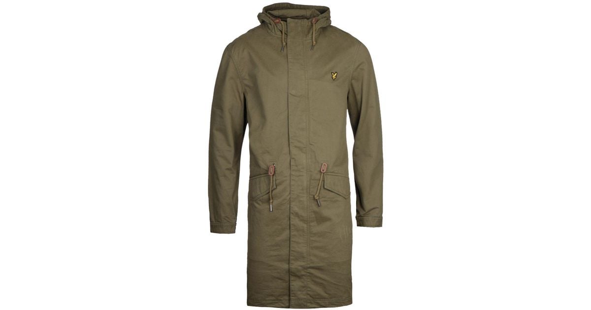 Lyle Scott Lichen Fishtail Parka Jacket in Green for Men Lyst UK