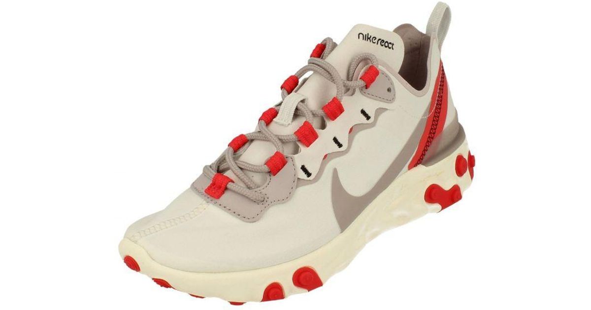 Nike React Element 55 Trainers in White Lyst UK