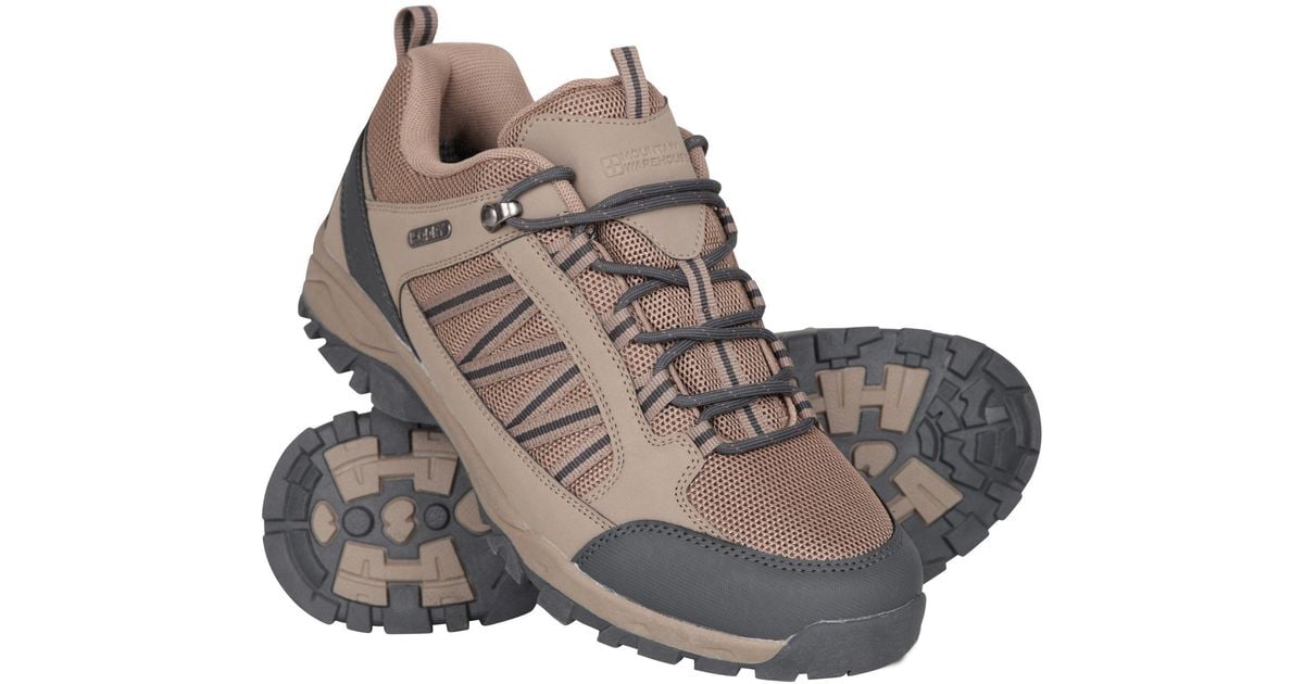 Mountain Warehouse 'Path' Walking Shoes Cushioned Footbed Mesh Lining ...