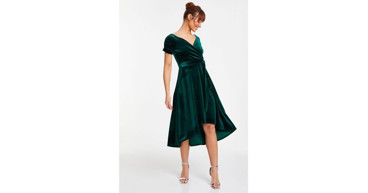 Quiz bottle best sale green bardot dress