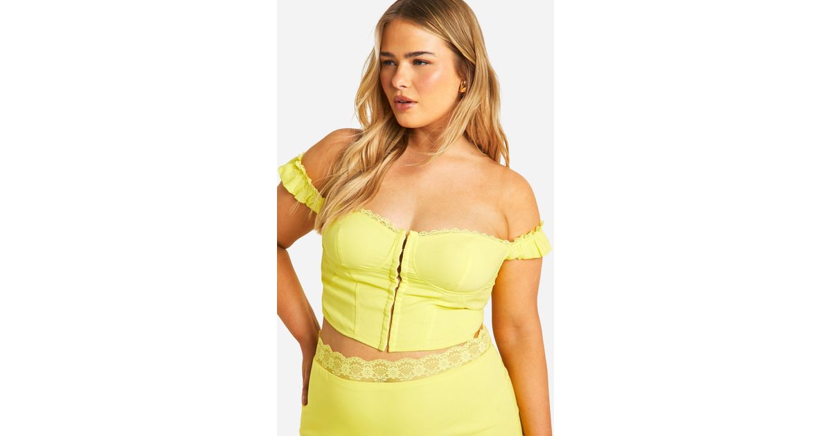 boohoo yellow top