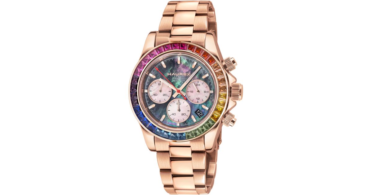 HAUREX Italy Women\'s Maestro Rainbow Crystal Watch Haurex Women Wristwatches for sale | eBay main image 2