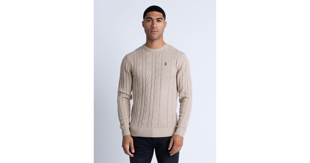 Luke knitted jumper deals