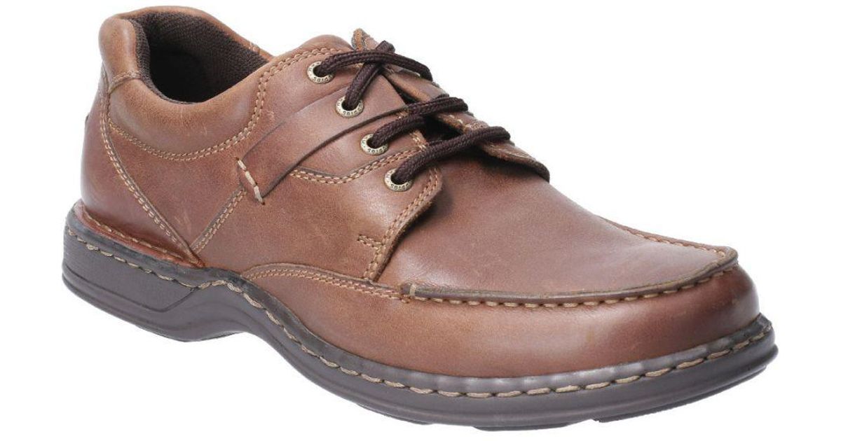Hush Puppies Randall Ii Laced Leather Shoe Oxford Shoes in Brown for ...