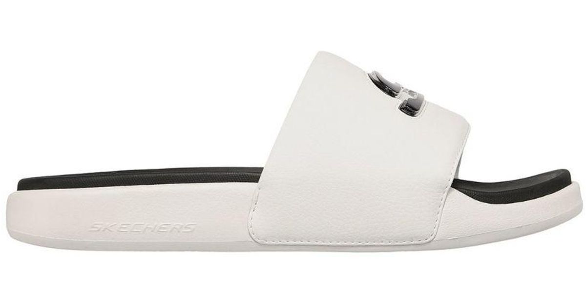Skechers Gambix 2.0 Utopo Sliders in White for Men Lyst UK