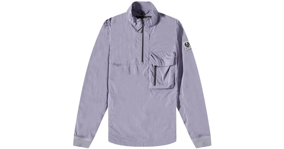 Good Quality Ramp Jacket Belstaff Ramp Light Quarter Zip Windbreaker Jacket Polyamide in Blue ...