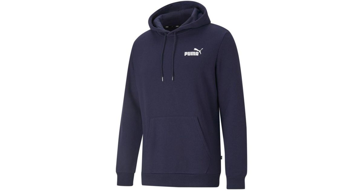 PUMA Essential Oth Hoodie Cotton in Blue for Men | Lyst UK