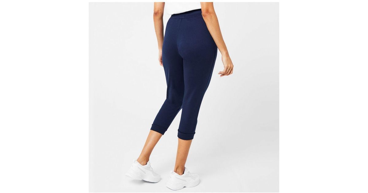 La Gear 3 4 Sleeve Interlock Jogging Pants Cotton in Blue Lyst UK