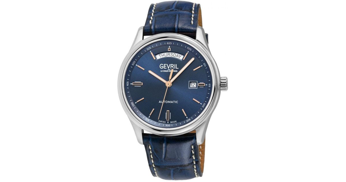 Gevril Excelsior 48202 Swiss Automatic Silver 316l Stainless Steel Case