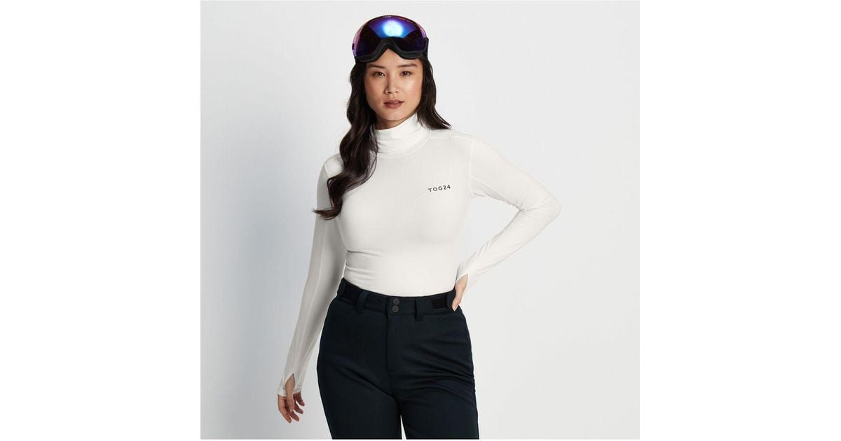 TOG24 Snowdon Thermal Base Layer Roll Neck Optic White